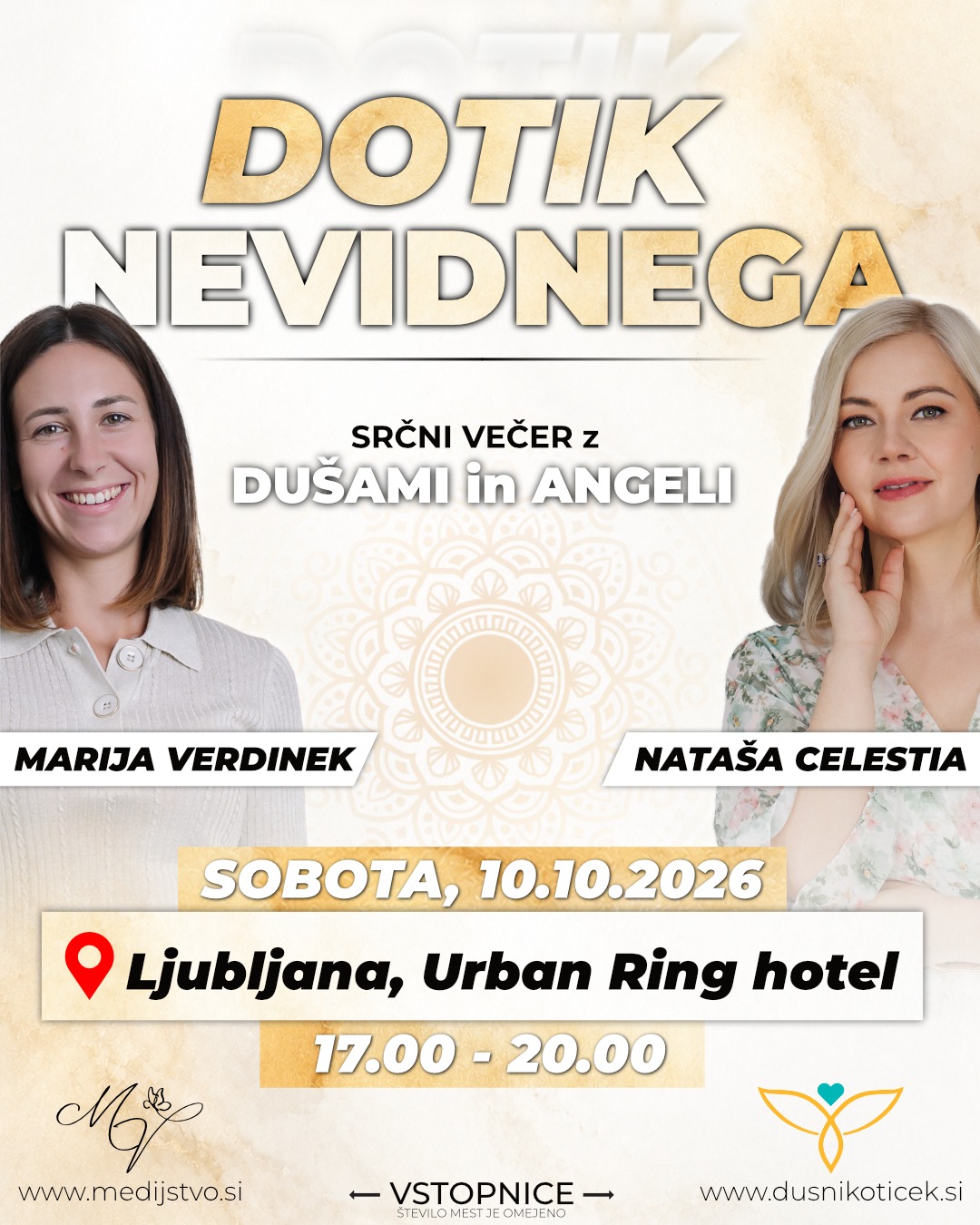 DOTIK NEVIDNEGA: Srčni večer z dušami in angeli